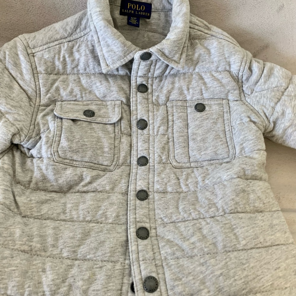 Toddler boy sweat shirt with snap buttons